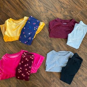 Bundle of 4 outfits for toddler girl size 3t